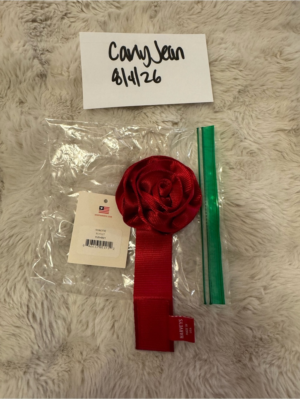 Harveys Scarlet Rosette
